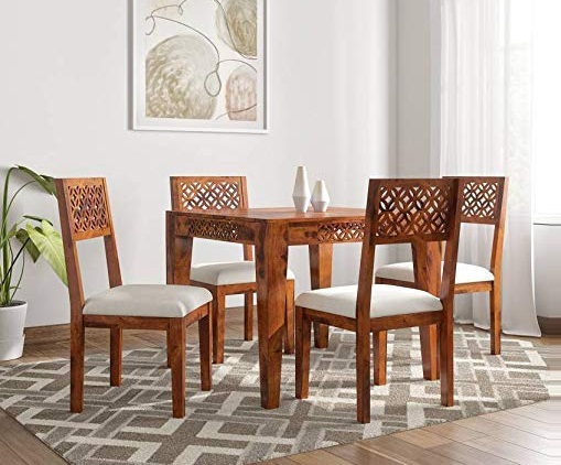 4 Seater Dining Tables Sets Get, Sheesham Dining Table 4 Chairs