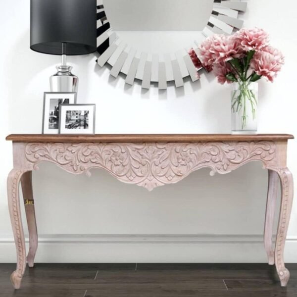 Solid Wood Console Table for Living Room
